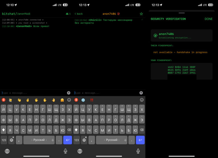 Интерфейс максимально простой. На первой странице общий чат для всех пользователей возле вас, на второй — приватный. Фото.