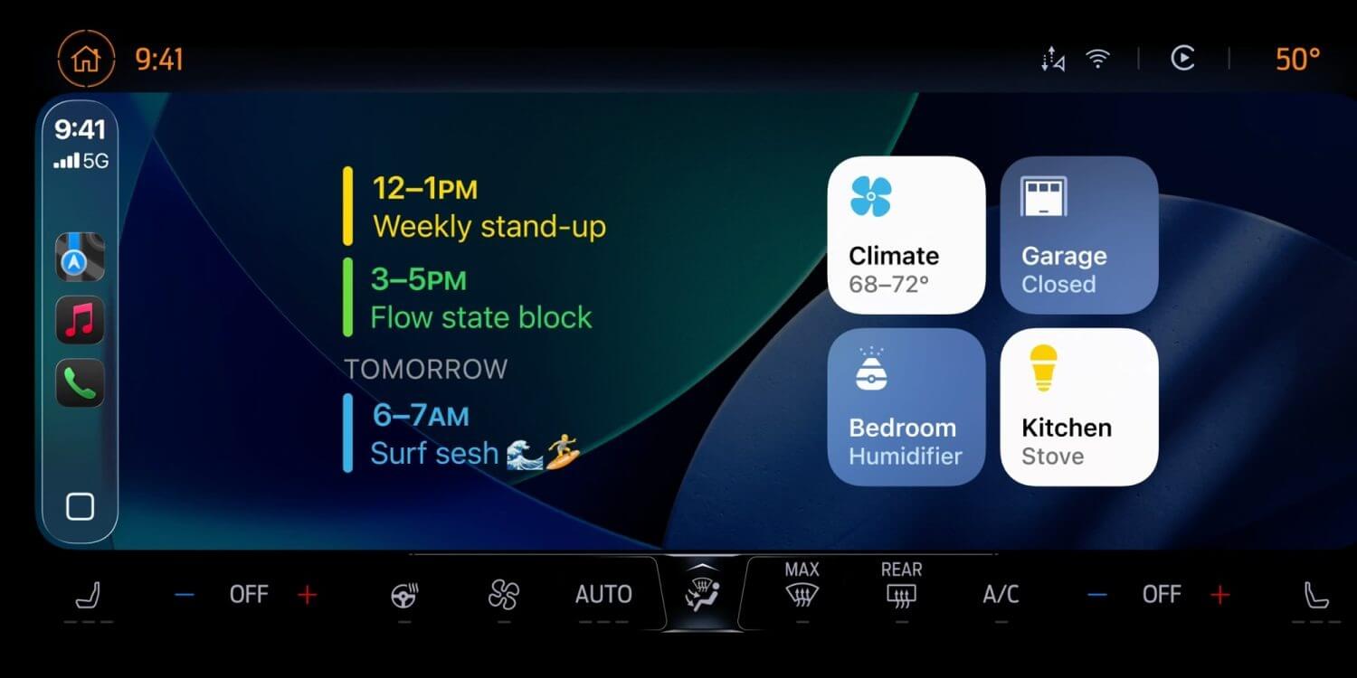 Как добавить виджеты в CarPlay на iPhone с iOS 26
