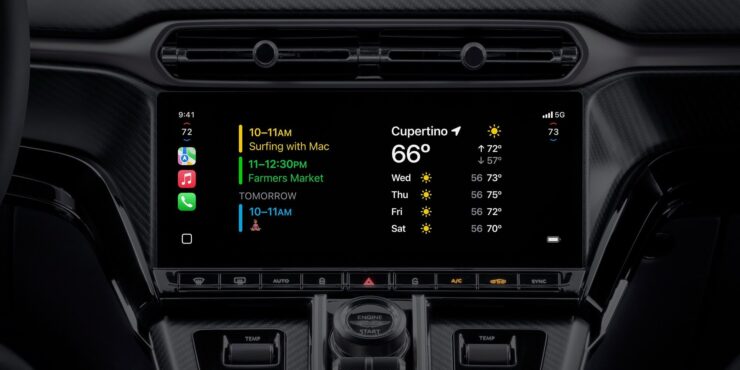 Как добавить виджеты в CarPlay на iPhone с iOS 26. Выглядит достаточно удобно. Изображение: 9to5mac.com. Фото.