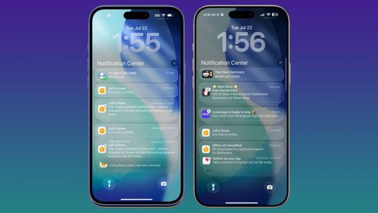 Что нового появилось в iOS 26 beta 4. Apple немного подкрутила Liquid Glass, и теперь он стал действительно удобным. Изображение: macrumors.com. Что нового появилось в iOS 26 beta 4. Apple немного подкрутила Liquid Glass, и теперь он стал действительно удобным. Изображение: macrumors.com. Фото.