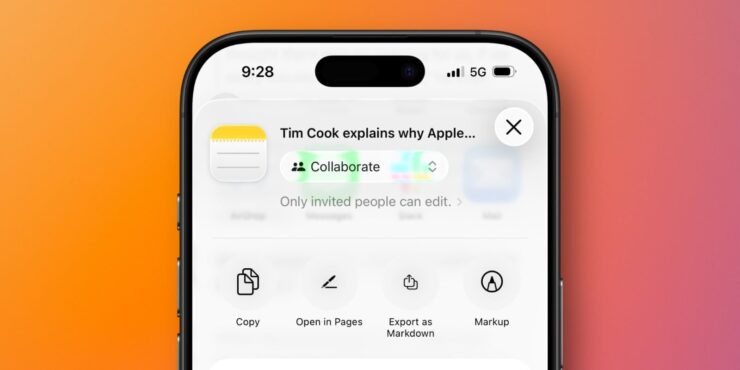Теперь поддерживается разметка Markdown, что многим будет очень удобно. Изображение: 9to5mac.com. Фото.