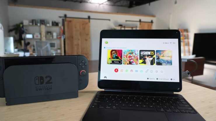 Как вывести изображение на Apple iPad. После включения консоли изображение появится на экране. Фото.