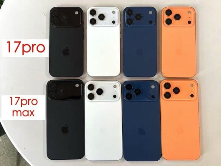 В каких цветах выйдет линейка iPhone 17 и как будут выглядеть новые смартфоны Apple. iPhone 17 Pro и iPhone 17 Pro Max выйдут вот в таких цветах. Изображение: x.com. В каких цветах выйдет линейка iPhone 17 и как будут выглядеть новые смартфоны Apple. iPhone 17 Pro и iPhone 17 Pro Max выйдут вот в таких цветах. Изображение: x.com. Фото.