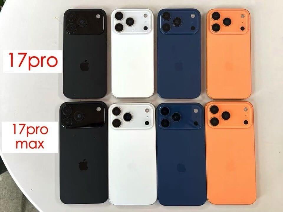 iPhone 17 Pro и iPhone 17 Pro Max выйдут вот в таких цветах. Изображение: x.com. Фото.