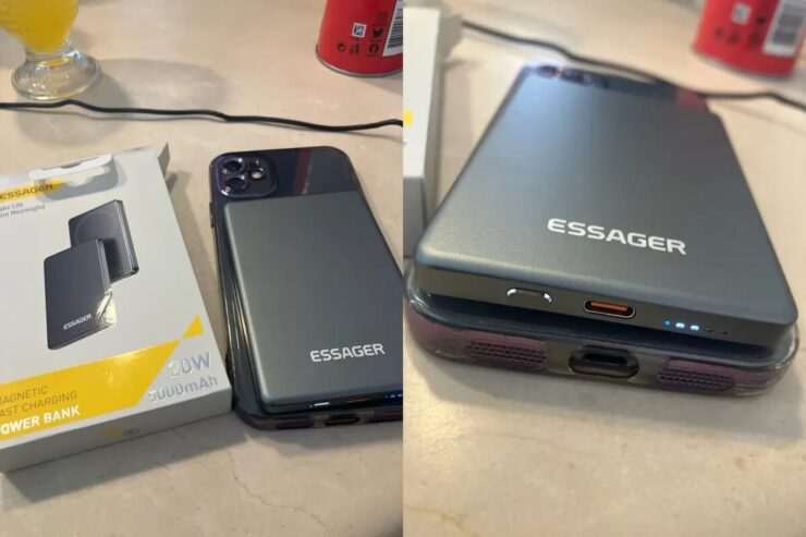 Магнитный повербанк с быстрой зарядкой. Не только магнитный, но и мощный повербанк. Магнитный повербанк с быстрой зарядкой. Не только магнитный, но и мощный повербанк. Фото.