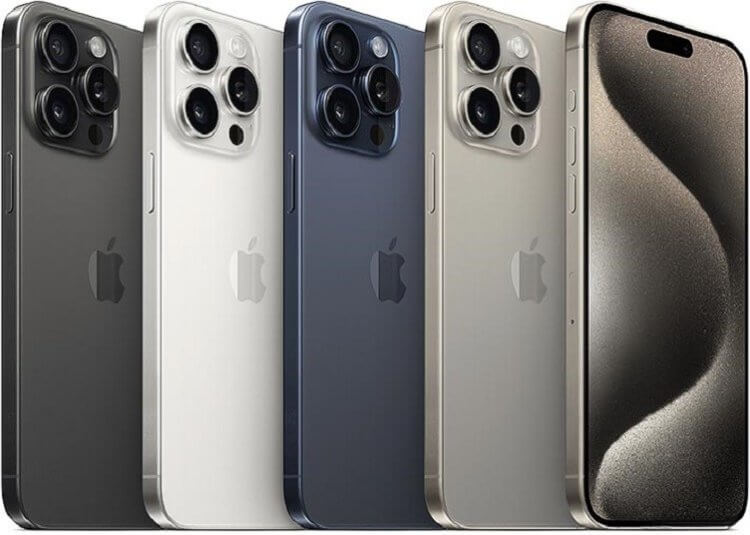 Большой iPhone 15 Pro Max. У этого айфона зум прокачан на максимум. Изображение: Apple. Большой iPhone 15 Pro Max. У этого айфона зум прокачан на максимум. Изображение: Apple. Фото.