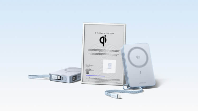 Чем хороша первая беспроводная зарядка с Qi 2.2 и чем она отличается от MagSafe. Powerbank UGREEN первый получил сертификацию по стандарту Qi 2.2. Чем хороша первая беспроводная зарядка с Qi 2.2 и чем она отличается от MagSafe. Powerbank UGREEN первый получил сертификацию по стандарту Qi 2.2. Фото.