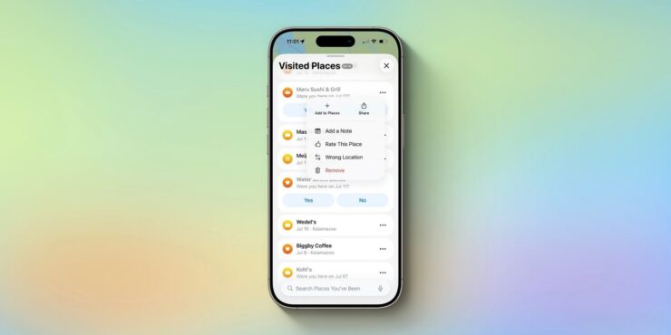 Как работает отслеживание мест, которые вы посещаете на iPhone с iOS 26, и можно ли его отключить. Каждую локацию можно отредактировать или вообще удалить. Как работает отслеживание мест, которые вы посещаете на iPhone с iOS 26, и можно ли его отключить. Каждую локацию можно отредактировать или вообще удалить. Фото.