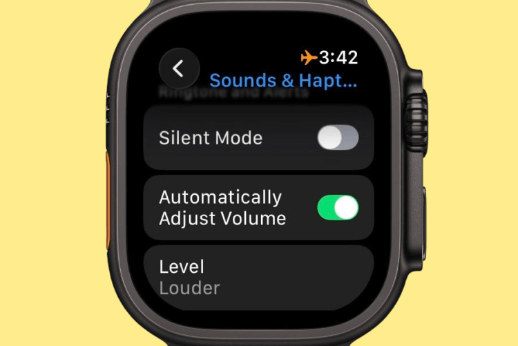 Как watchOS 26 автоматически регулирует громкость уведомлений на Apple Watch. Просто активируйте тумблер «Automatically Adjust Volume», и часы будут регулировать громкость автоматически. Изображение: medium.com. Как watchOS 26 автоматически регулирует громкость уведомлений на Apple Watch. Просто активируйте тумблер «Automatically Adjust Volume», и часы будут регулировать громкость автоматически. Изображение: medium.com. Фото.