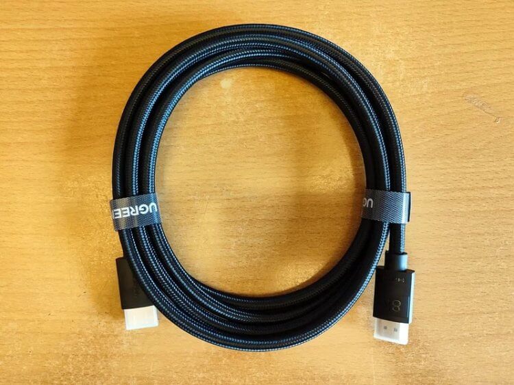 Кабель HDMI 2.1. Кабель отлично подойдет для современных игровых консолей. Кабель HDMI 2.1. Кабель отлично подойдет для современных игровых консолей. Фото.