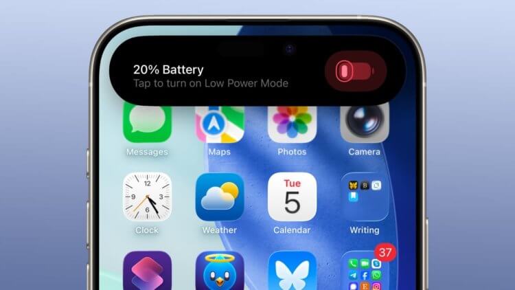 Все новые функции в iOS 26 beta 5. Красивое предупреждение о низком заряде. Изображение: macrumors.com. Все новые функции в iOS 26 beta 5. Красивое предупреждение о низком заряде. Изображение: macrumors.com. Фото.
