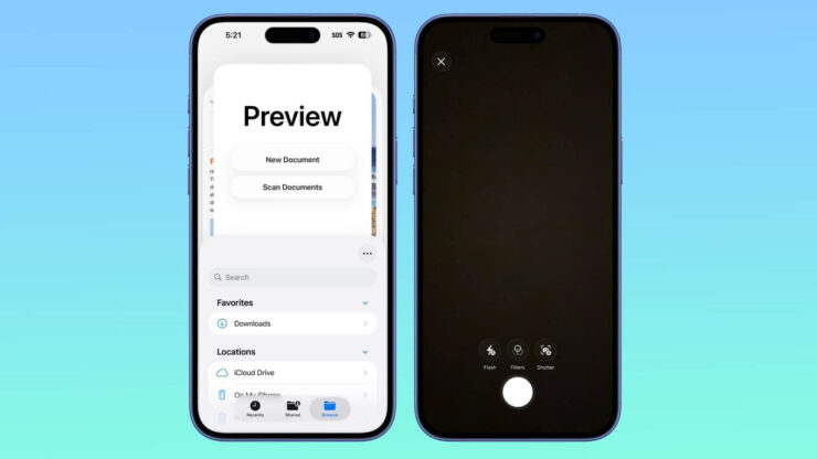 Кнопки для работы с документами стали больше. Изображение: macrumors.com. Фото.