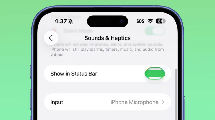 Тумблеры переливаются при срабатывании. Изображение: macrumors.com. Фото.