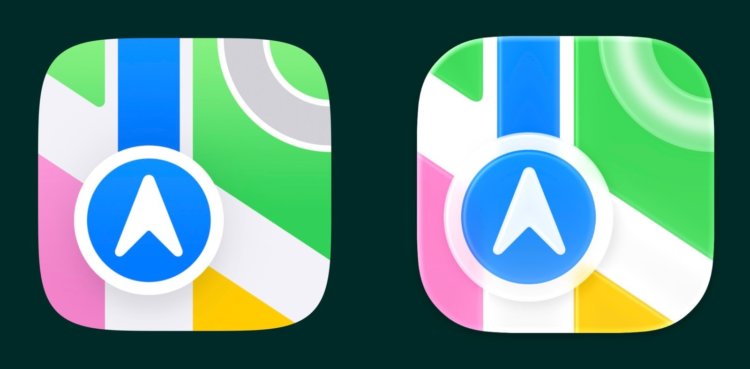 Как изменятся иконки приложений Apple в iOS 26 по сравнению с iOS 18. Карты. Изображение: 9to5mac.com. Как изменятся иконки приложений Apple в iOS 26 по сравнению с iOS 18. Карты. Изображение: 9to5mac.com. Фото.