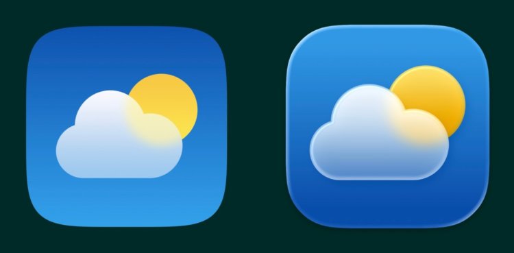Как изменятся иконки приложений Apple в iOS 26 по сравнению с iOS 18. Погода. Изображение: 9to5mac.com. Как изменятся иконки приложений Apple в iOS 26 по сравнению с iOS 18. Погода. Изображение: 9to5mac.com. Фото.
