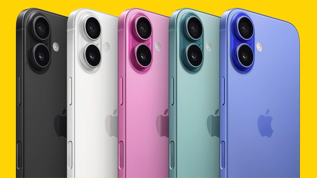 Характеристики iPhone 16. Весь набор цветов корпуса iPhone 16 перед вами. Изображение: iphoneintel.com. Фото.