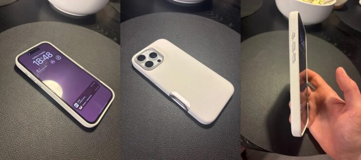 Чехол на Айфон 16. Кнопка управления камерой выделена отдельно. Фото.