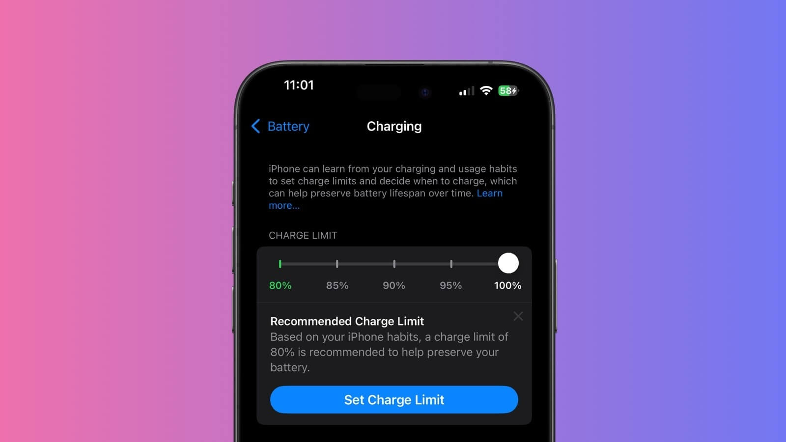 Влияет ли лимит зарядки iPhone на остаточную емкость аккумулятора. Личный опыт