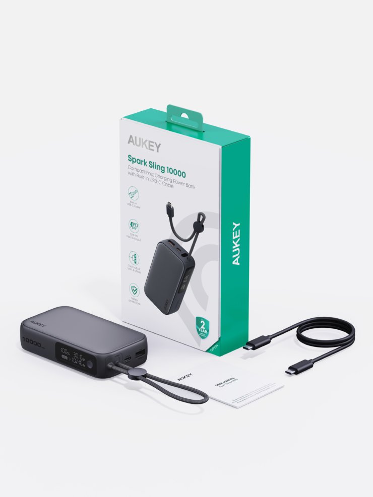 Повербанк со встроенным проводом. Благодаря небольшому дисплею вы всегда будете в курсе остаточного заряда. Повербанк со встроенным проводом. Благодаря небольшому дисплею вы всегда будете в курсе остаточного заряда. Фото.