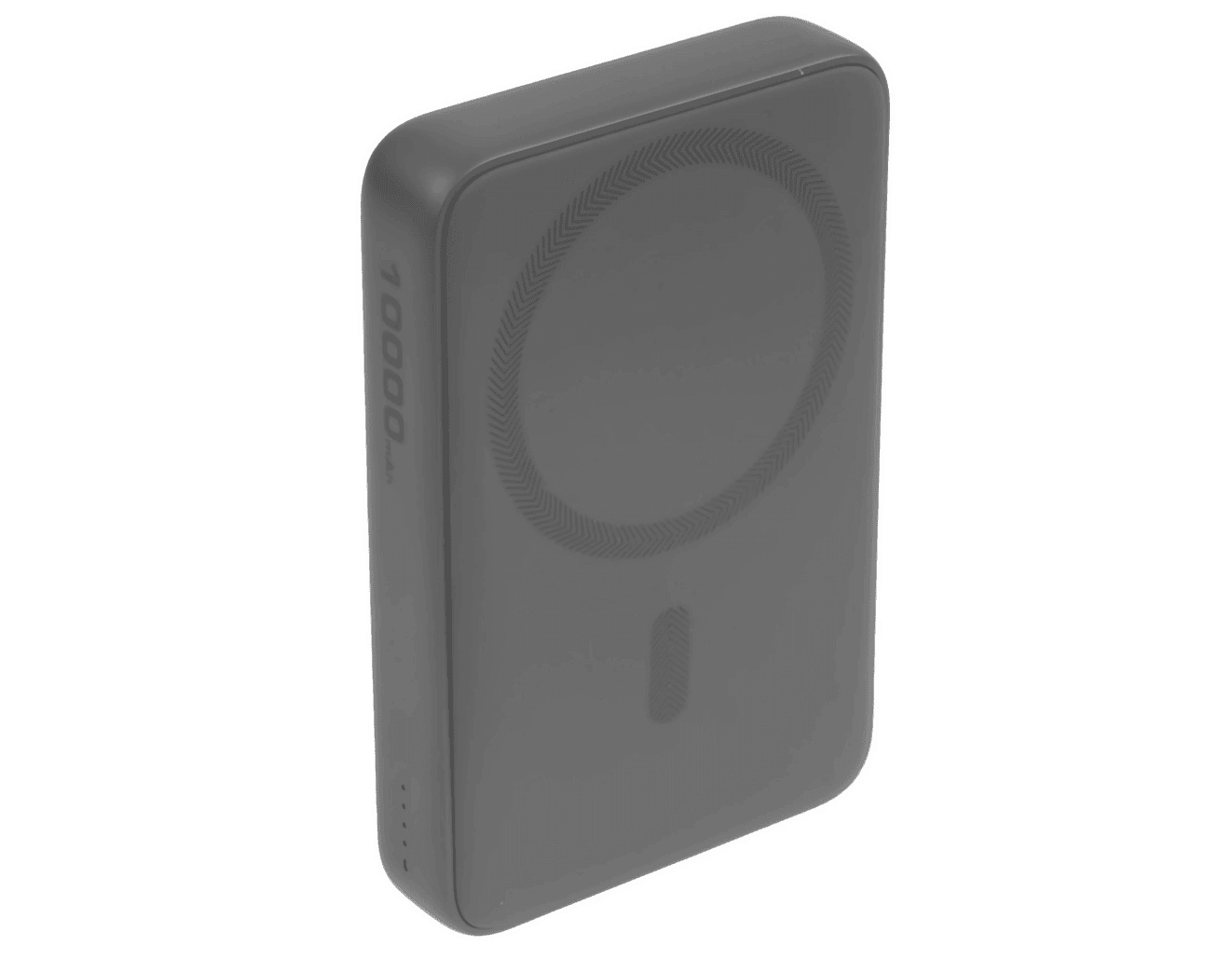 Внешний аккумулятор с MagSafe. Батарея имеет емкость 10 000 мАч, но при этом не выглядит громоздкой. Изображение: dns-shop.ru. Фото.