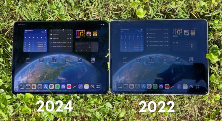 Зачем в iPhone нужен двойной OLED-экран как в iPad Pro. Tandem OLED слева. Оцените качество изображения на ярком солнце. Изображение: reddit.com. Зачем в iPhone нужен двойной OLED-экран как в iPad Pro. Tandem OLED слева. Оцените качество изображения на ярком солнце. Изображение: reddit.com. Фото.