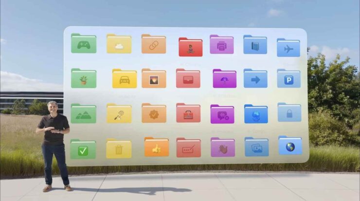 Как изменить цвет папки. Папки можно настраивать очень гибко и легко находить всё нужное. Изображение: 9to5mac.com. Фото.