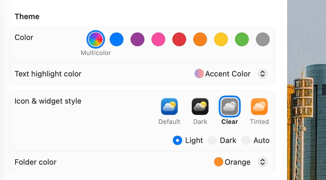 Иконки приложений в Mac OS. Можете гибко настроить цвет иконок. Изображение: 9to5mac.com. Фото.