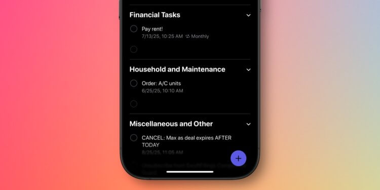 6 новых функций, которые появятся в «Напоминаниях» на iPhone после установки iOS 26. Приложение само может разложить напоминания по спискам. Изображение: 9to5mac.com. 6 новых функций, которые появятся в «Напоминаниях» на iPhone после установки iOS 26. Приложение само может разложить напоминания по спискам. Изображение: 9to5mac.com. Фото.