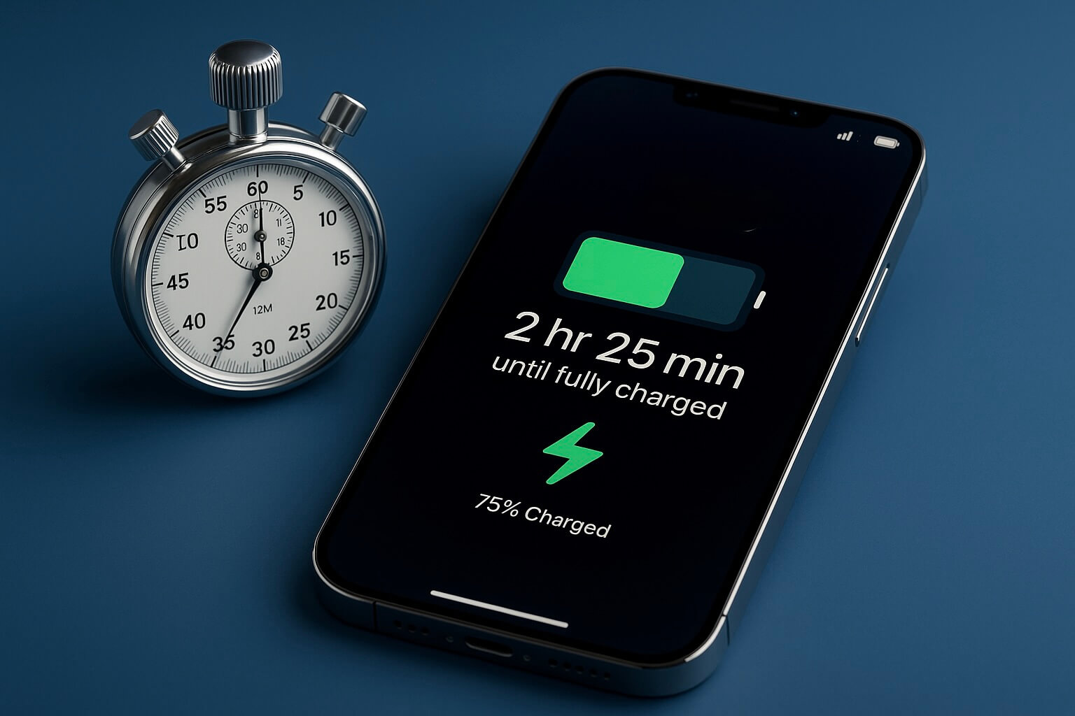 Как узнать время до полной зарядки iPhone в iOS 26