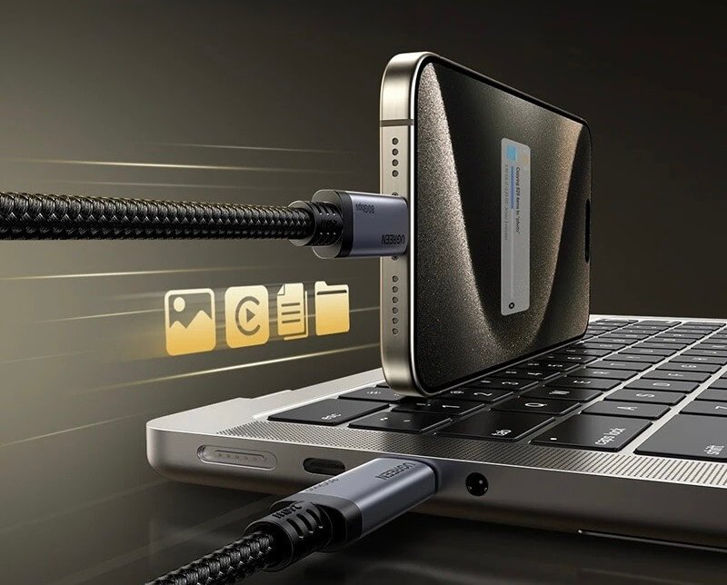 Кабель для быстрой зарядки. Провод подойдет как для быстрой передачи данных, так и для быстрой зарядки. Изображение: aliexpress.ru. Фото.