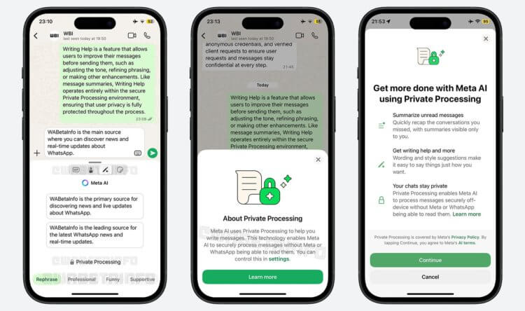 Вы больше не нужны. В свежем обновлении WhatsApp сможет писать сообщения за вас. ИИ поможет вам писать сообщения. Изображение: 9to5mac.com. Вы больше не нужны. В свежем обновлении WhatsApp сможет писать сообщения за вас. ИИ поможет вам писать сообщения. Изображение: 9to5mac.com. Фото.
