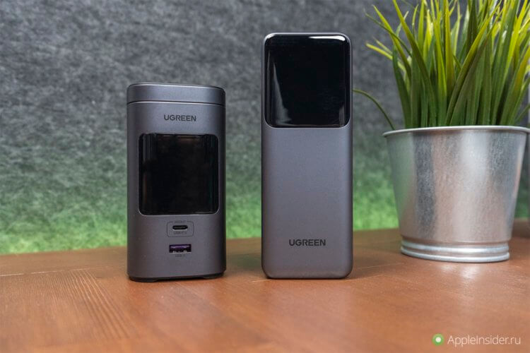 Два самых необычных, но очень удобных Power Bank от Ugreen. Встроенный кабель, QI 2.1 и другое. Фото.