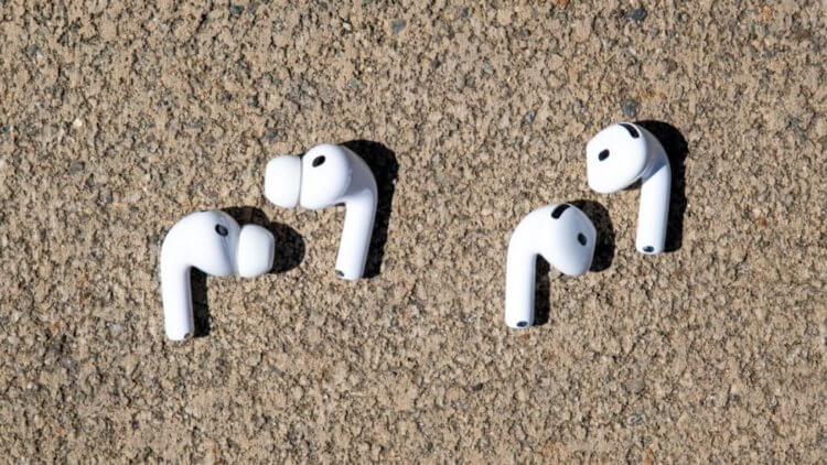 Какие наушники Apple с активным шумоподавлением выбрать: AirPods 4 или AirPods Pro 3. Наличие насадок — один из главных плюсов прошек. Изображение: pcmag.com. Фото.