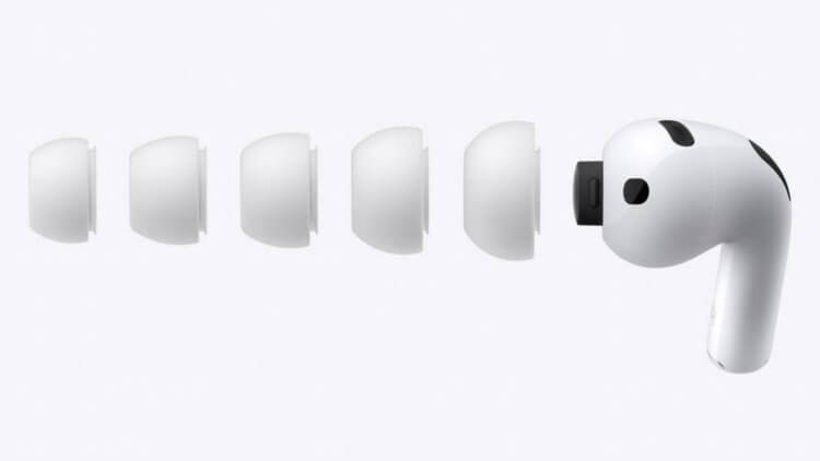 Что изменилось в AirPods Pro 3 по сравнению с AirPods Pro 2. 8 ключевых отличий наушников Apple. В комплекте теперь 5 насадок, и все они получили пенное наполнение. Изображение: macrumors.com. Что изменилось в AirPods Pro 3 по сравнению с AirPods Pro 2. 8 ключевых отличий наушников Apple. В комплекте теперь 5 насадок, и все они получили пенное наполнение. Изображение: macrumors.com. Фото.