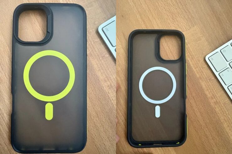 Чехол для iPhone. Можно выбрать разный цвет кольца MagSafe. Фото.