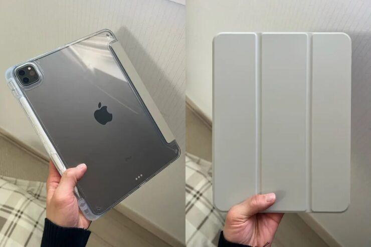 Чехол для iPad. Чехол с местом для стилуса, так что Apple Pencil вы точно не потеряете. Фото.