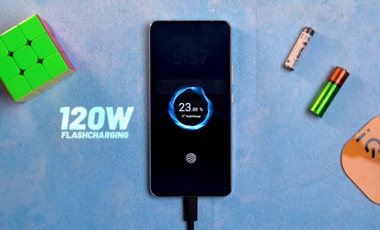 Быстрая зарядка телефона. Быстрая зарядка есть только на Android. Изображение: TechWiser. Фото.