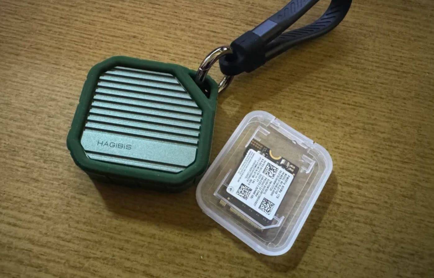 Корпус для SSD-накопителя. Ставите SSD в этот кейс и подключаете внешний диск к чему угодно. Фото.