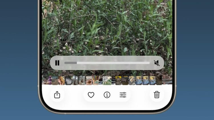 Все новые функции, которые появились в iOS 26.1 beta 1. Ползунок видео получил немного другой дизайн. Изображение: macrumors.com. Фото.