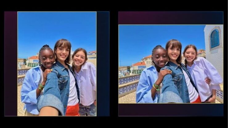 Зачем iPhone 17 квадратная фронталка. Фронталка iPhone 17 обрезает селфи под нужное соотношение сторон. Изображение: Apple. Фото.