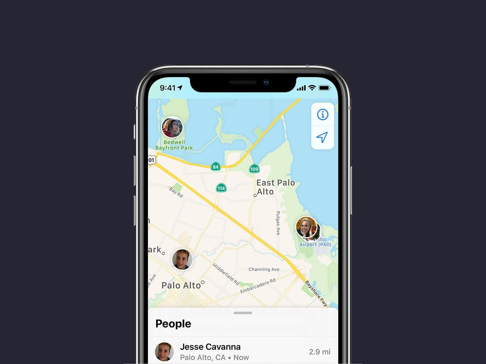 Как постоянно делиться геопозицией между iPhone и Android