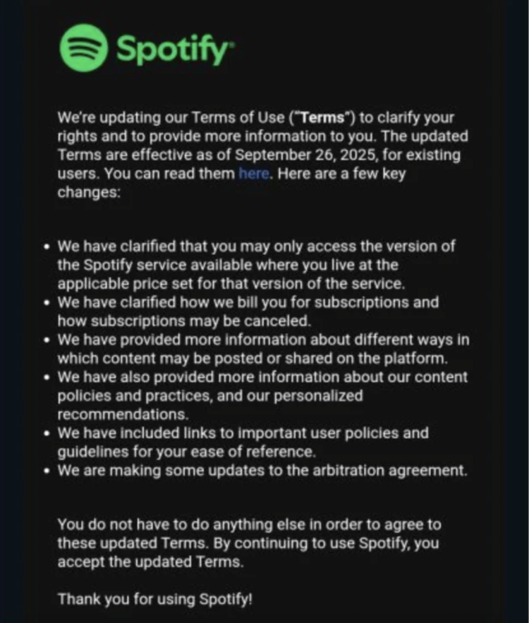 Перенести музыку из Spotify в Apple Music. Оригинал письма выглядит так. Изображение: reddit.com. Перенести музыку из Spotify в Apple Music. Оригинал письма выглядит так. Изображение: reddit.com. Фото.