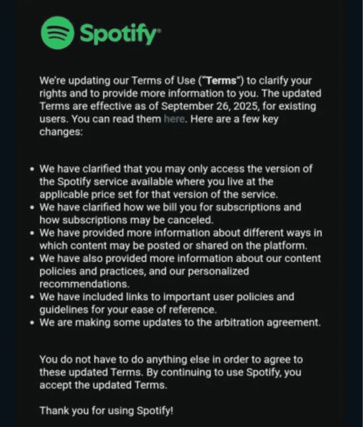 Перенести музыку из Spotify в Apple Music. Оригинал письма выглядит так. Изображение: reddit.com. Фото.