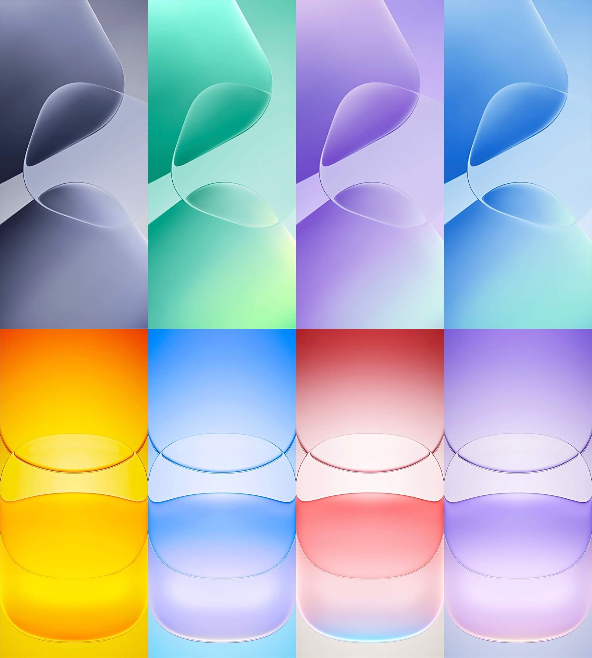 Качаем новые обои с эффектом Liquid Glass из iOS 26 для всех iPhone. Все оттенки отлично вписываются в общую концепцию интерфейса iOS. Изображение: idownloadblog.com. Качаем новые обои с эффектом Liquid Glass из iOS 26 для всех iPhone. Все оттенки отлично вписываются в общую концепцию интерфейса iOS. Изображение: idownloadblog.com. Фото.
