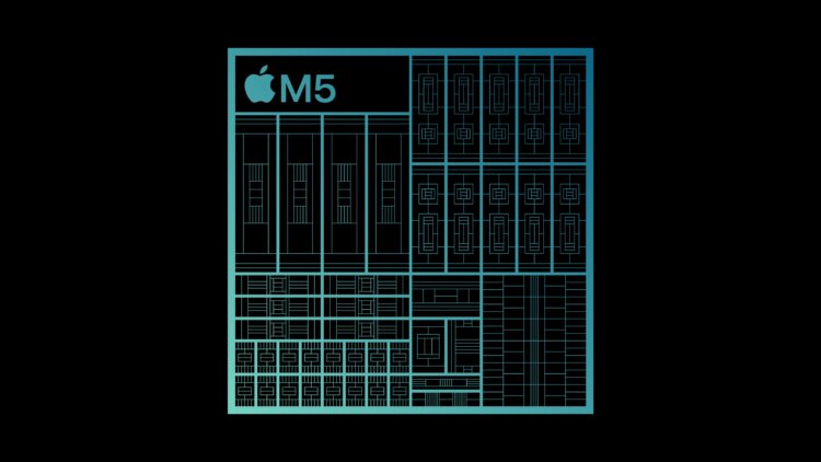 Сравнение производительности M5 и M4. Ядра остались на месте, но производительность увеличилась. Изображение: apple.com. Сравнение производительности M5 и M4. Ядра остались на месте, но производительность увеличилась. Изображение: apple.com. Фото.
