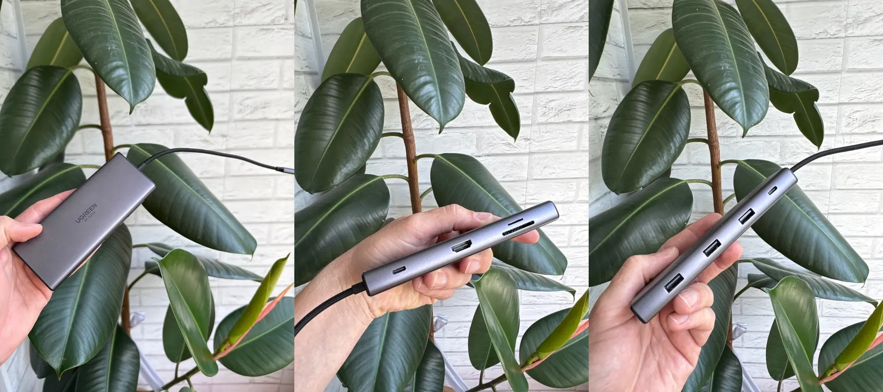 USB-C хаб. В хабе есть все необходимые порты. USB-C хаб. В хабе есть все необходимые порты. Фото.