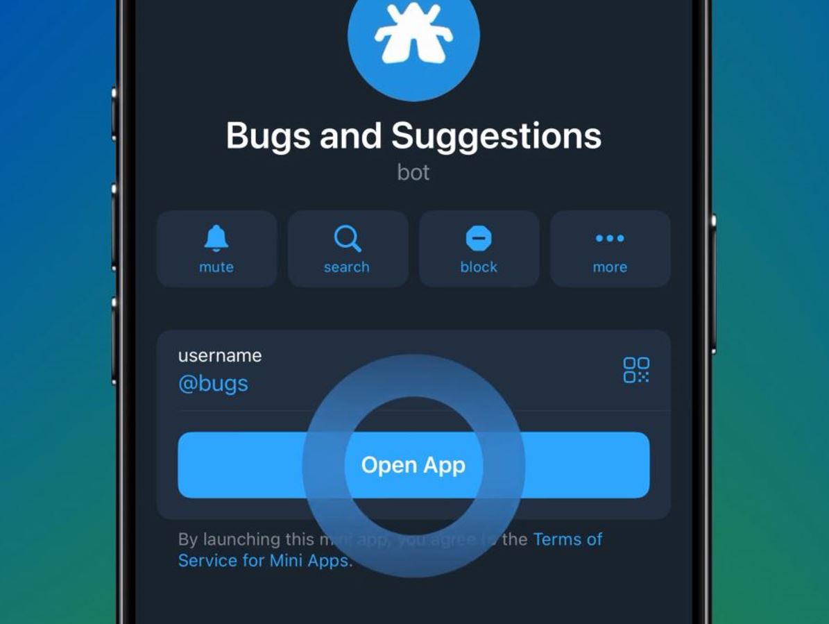Что нового в Telegram. Новое мини-приложение для сообщения об ошибках. Что нового в Telegram. Новое мини-приложение для сообщения об ошибках. Фото.