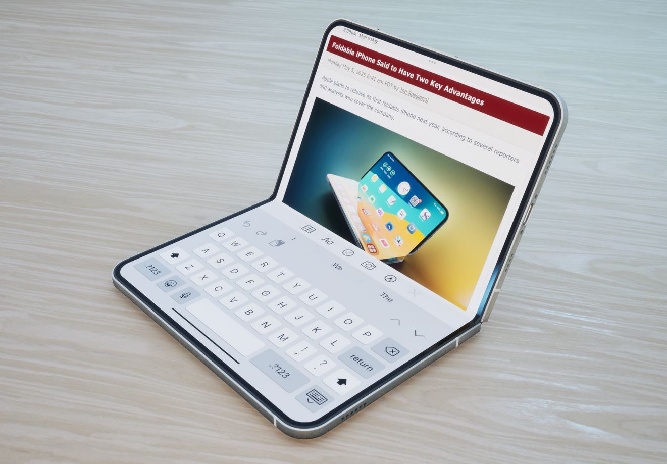 Новый патент Apple показал, каким будет складной iPhone: это как гибрид iPad mini и iPhone Air с Touch ID. Новинка и правда будет такой? Фото: macrumors.com. Новый патент Apple показал, каким будет складной iPhone: это как гибрид iPad mini и iPhone Air с Touch ID. Новинка и правда будет такой? Фото: macrumors.com. Фото.
