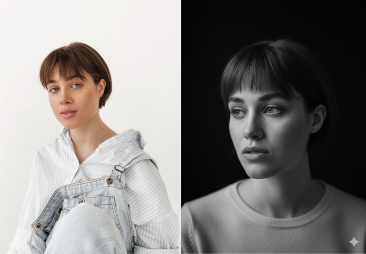 Как сделать чб портрет. Просто стильный портрет в ЧБ. Изображение: Freepik. Как сделать чб портрет. Просто стильный портрет в ЧБ. Изображение: Freepik. Фото.