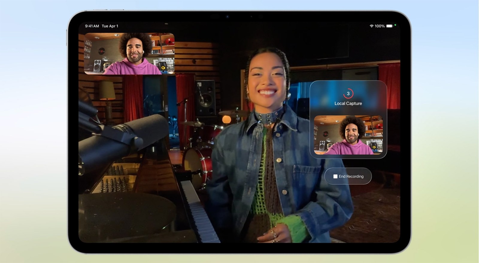 Запись видеозвонка. Функция работает даже на iPad. Изображение: 9to5mac.com. Запись видеозвонка. Функция работает даже на iPad. Изображение: 9to5mac.com. Фото.